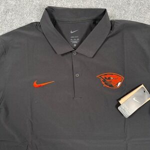 Oregon State Beavers Polo Nike Dri Fit  Shirt XXL Black zmvd6805D Men's